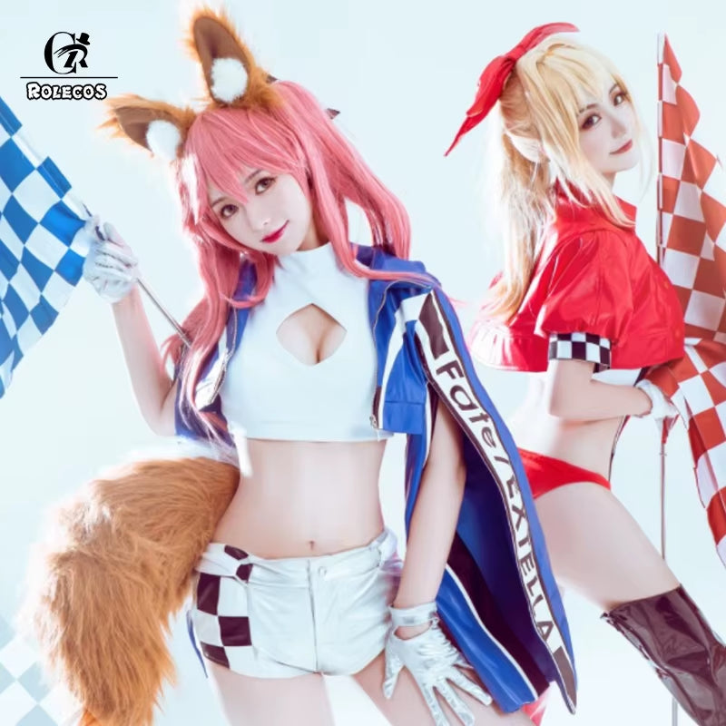 ROLECO Game FGO Cosplay Costume Tamamo No Mae Cosplay Nero Claudius Caesar Augustus Germanicus Women Cosplay