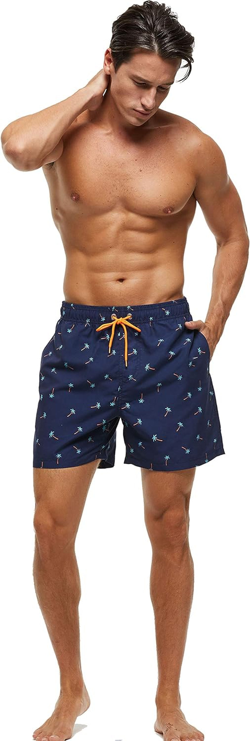 Men'S Swim Trunks Quick Dry Shorts with Pockets